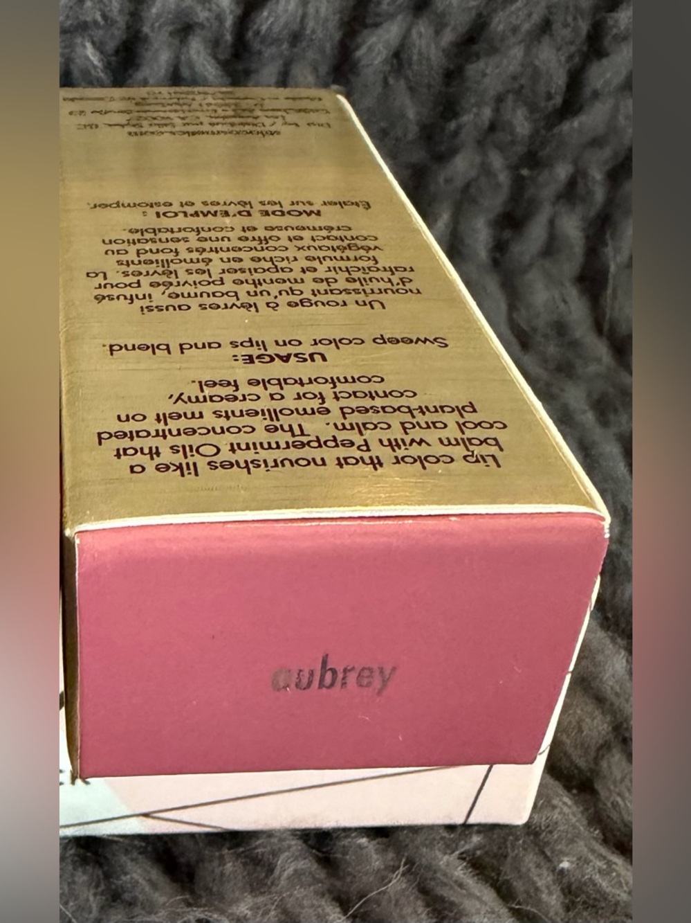 Stila Color Balm Lipstick NWT in Gold and Pink Packaging Aubrey - Picture 3 of 4